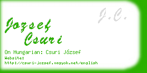 jozsef csuri business card